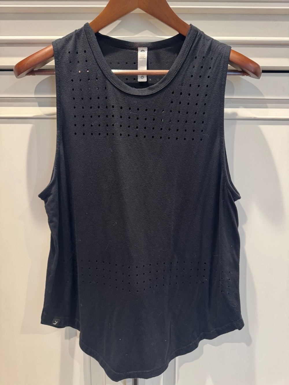 Glyder Black Perforated Athletic Tank